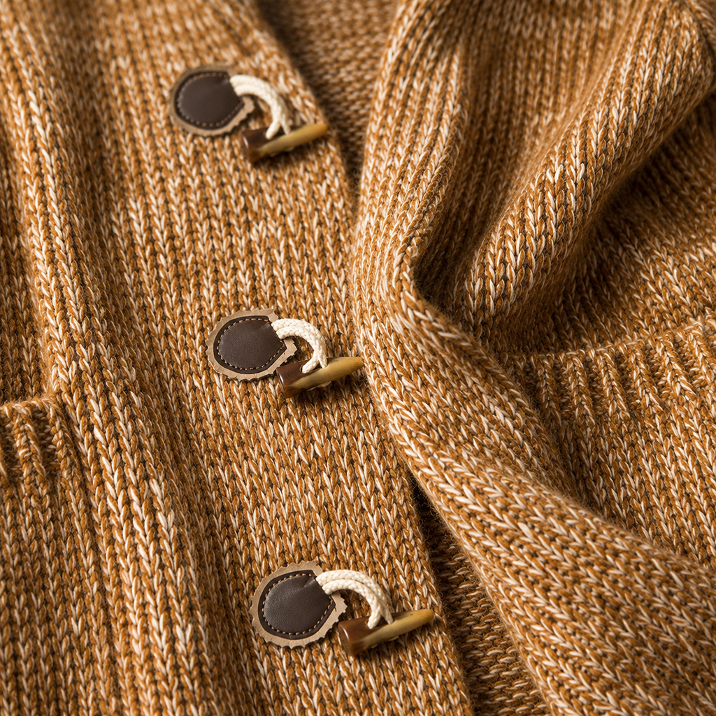 Fenwick Men's Hooded Wool-Blend Toggle Cardigan