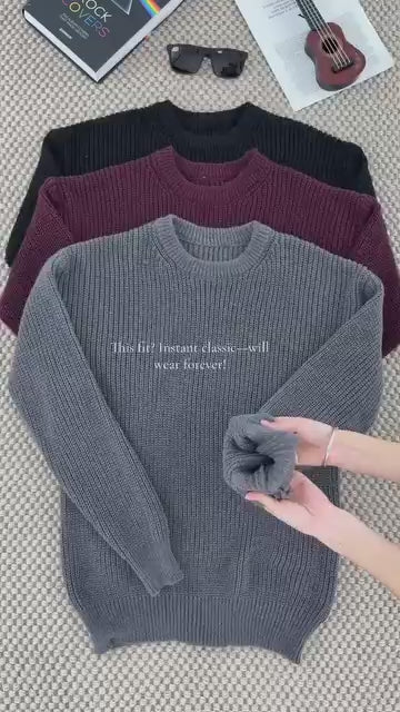 HERITAGE KNIT CREWNECK SWEATER